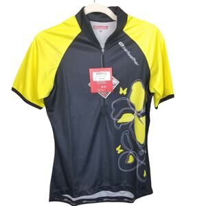 Bellwether Womens Venus Cycle Jersey Bike Shirt Size L Stretch Half Zip Athletic